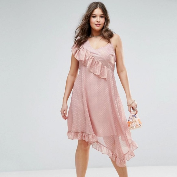 🚫SOLDsew🚫Asymmetrical midi dress - Picture 2 of 3